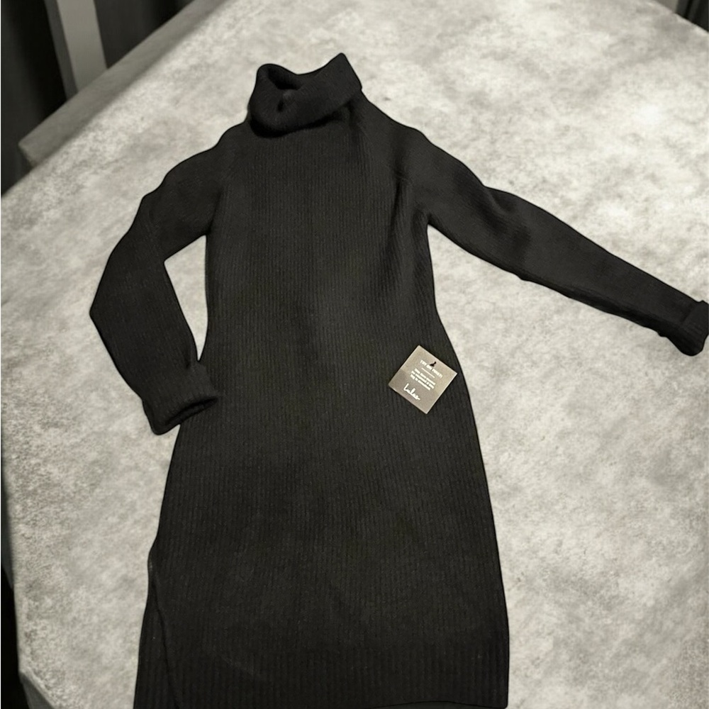 Lulu's Chic Black Long Sleeve Dress